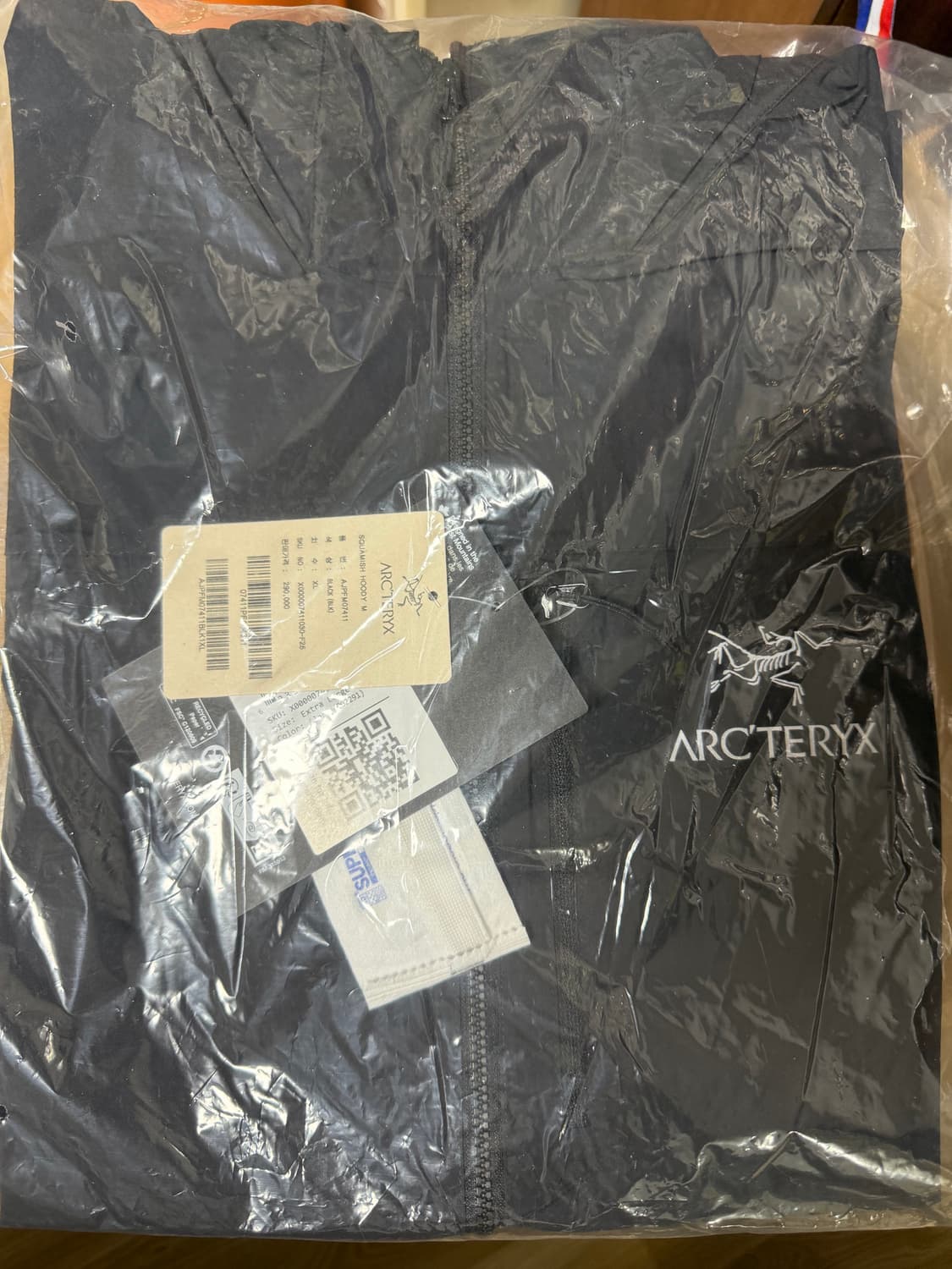 아크테릭스 스쿼미시 후디 xl 새상품(블랙) 상품이미지1