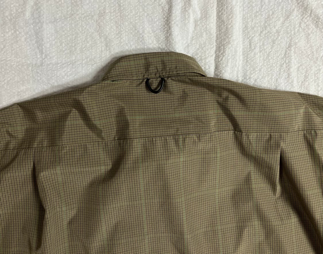 (새상품)(L)다이와피어39 테크 워크 셔츠 (베이지 체크) 상품이미지7