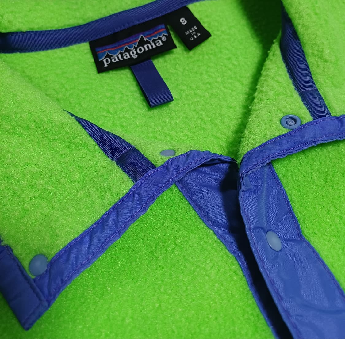 🇺🇸 [S] 파타고니아 신칠라 스냅티 올드 모델 - 네온 그린 상품이미지6