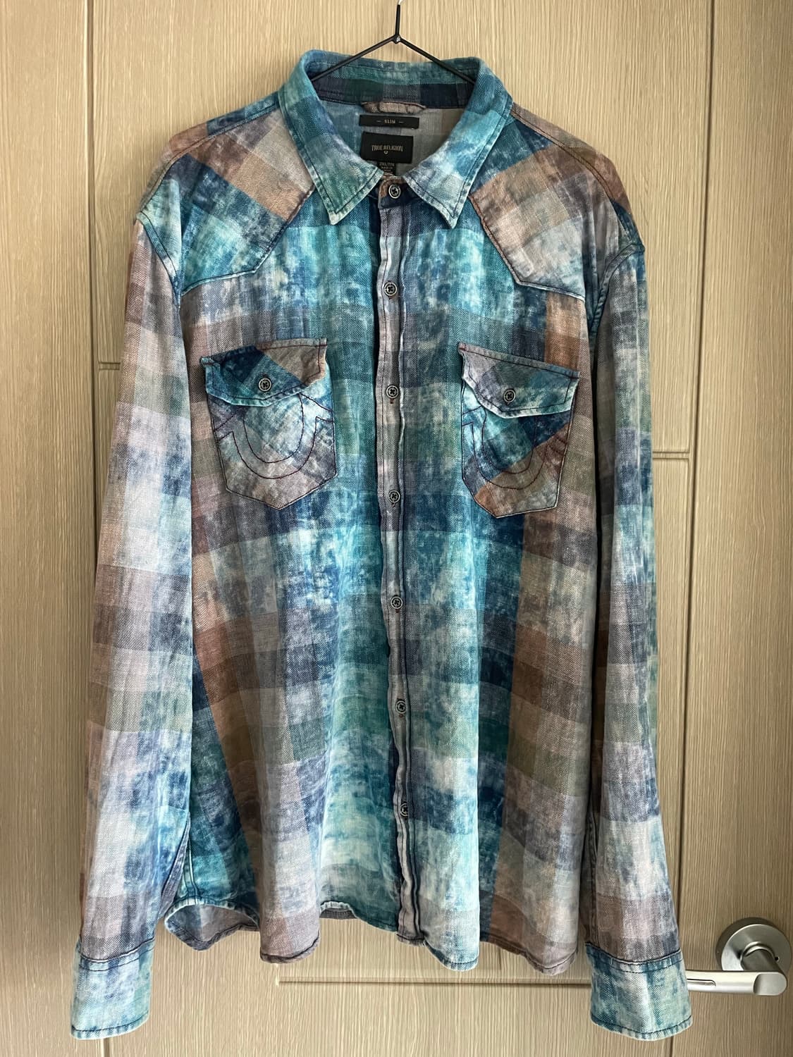 트루 릴리전 웨스턴 펑크 체크 셔츠 상품이미지1