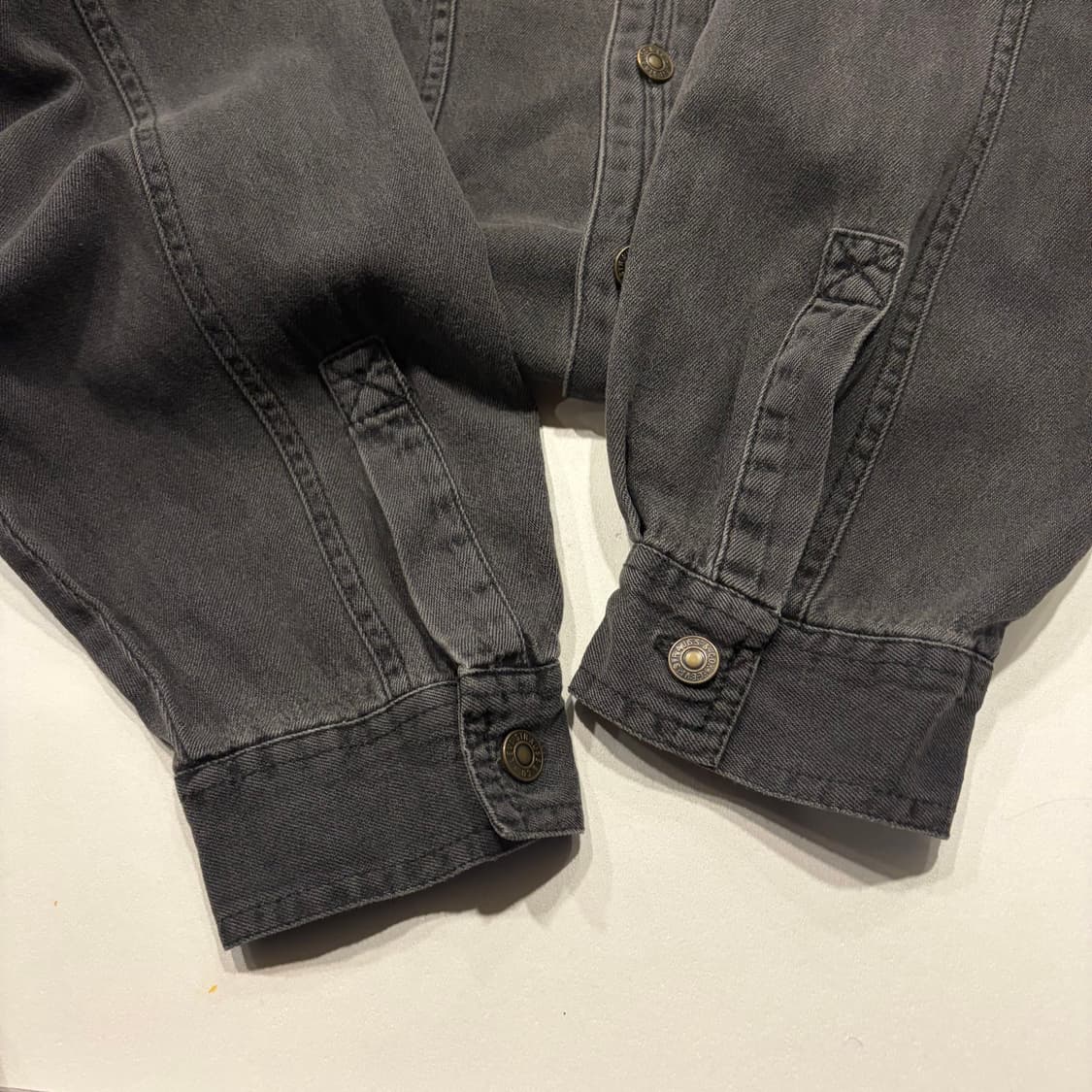 [L] 00s 리바이스 블랙 데님 흑청 셔츠 남방 D223 상품이미지8