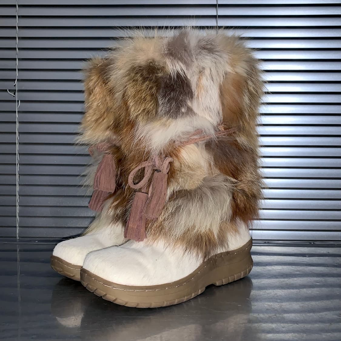 00s 베어파우 화이트 퍼 스노우 털부츠 상품이미지2
