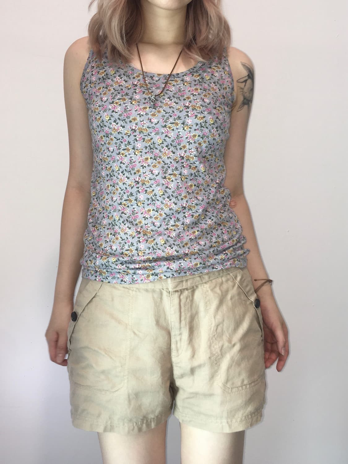 jpn vintage sora grey mori floral sleeve 상품이미지4