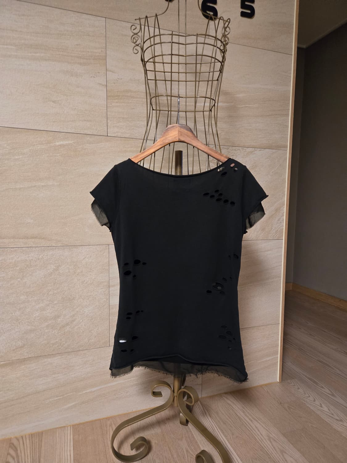 [xs] 비비안웨스트우드 시스루 레이어드 반팔티 상품이미지4