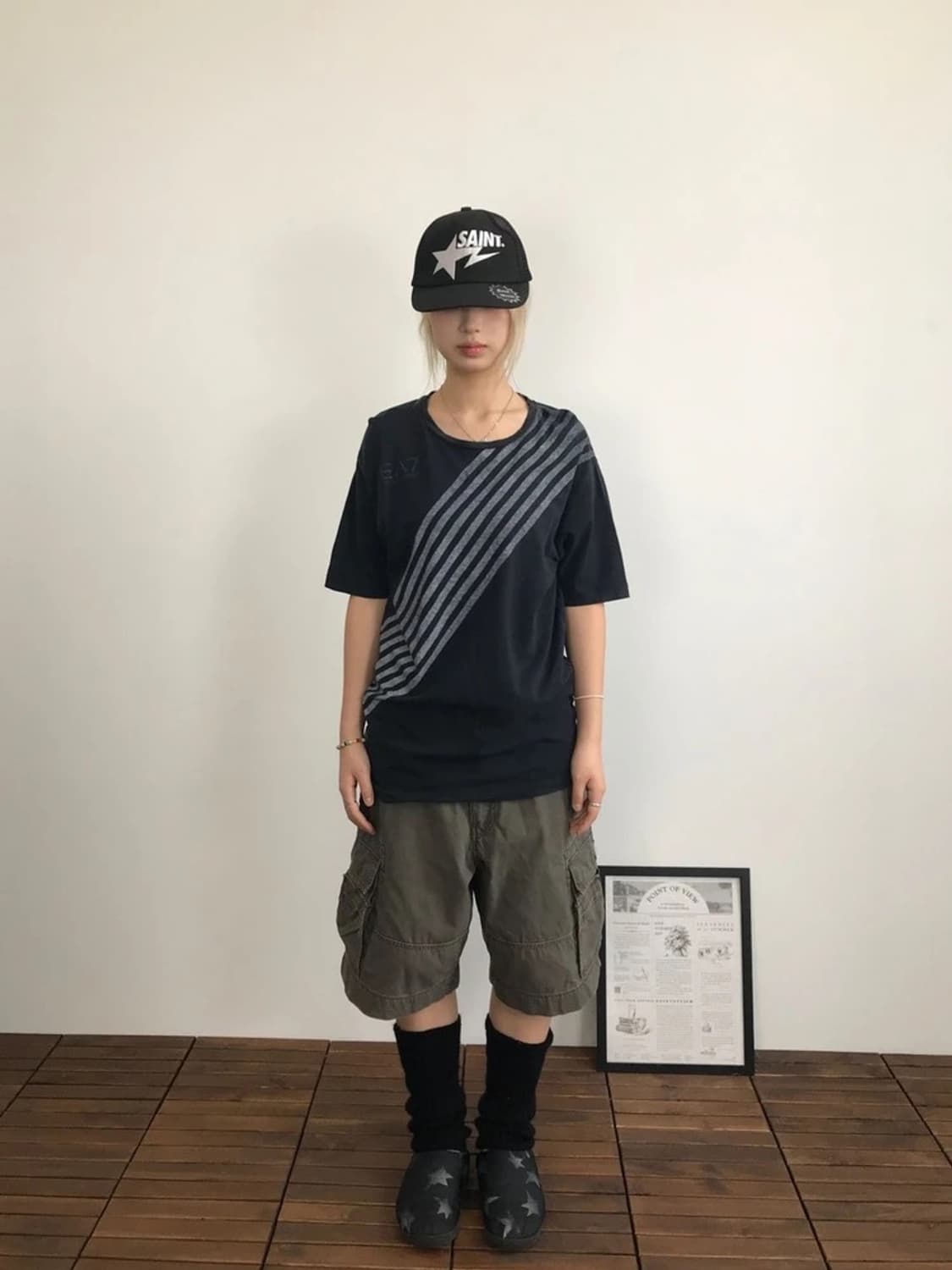 EA7 Emporio Armani Stripe Logo Tee 상품이미지1