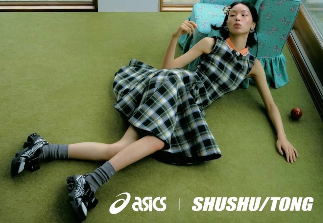 [235~260]슈슈통 x 아식스 젤 키네틱 플루언트 클라우드/블랙 상품이미지1