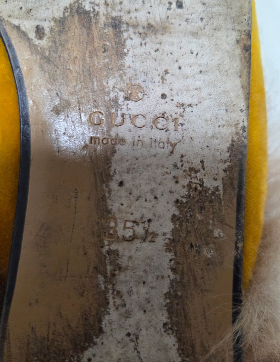 구찌 프린스타운 벨벳 머스더트 퍼 뮬 상품이미지8