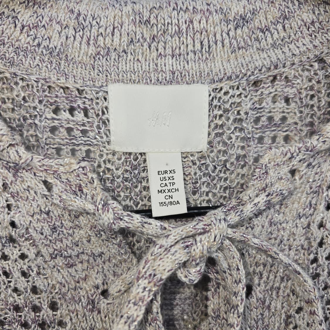 레이스업 크로셰 니트 스웨터 상품이미지3