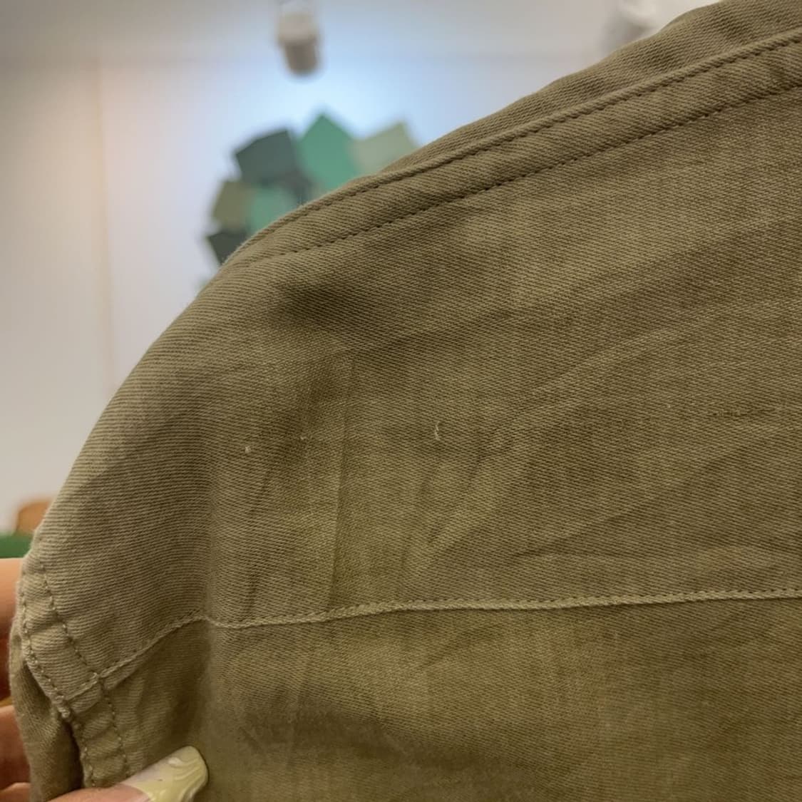 스톤아일랜드 빈티지 컨트리 딥카키 셔츠 M C08086 상품이미지8