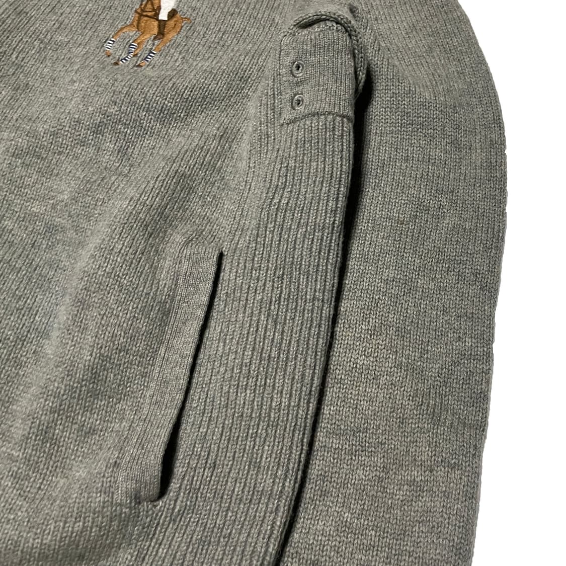 폴로 랄프로렌 빅포니 램스울 짚업 니트 상품이미지5