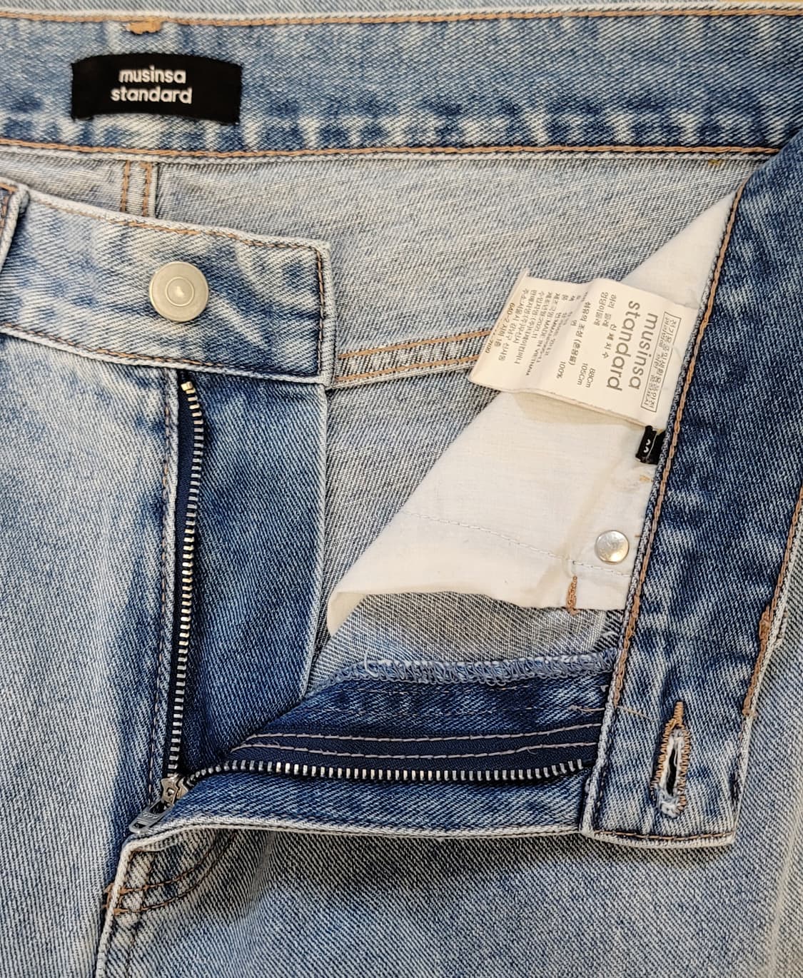 무신사스탠다드(무탠다드) 스트레이트핏 데님팬츠(청바지) 판매 상품이미지5