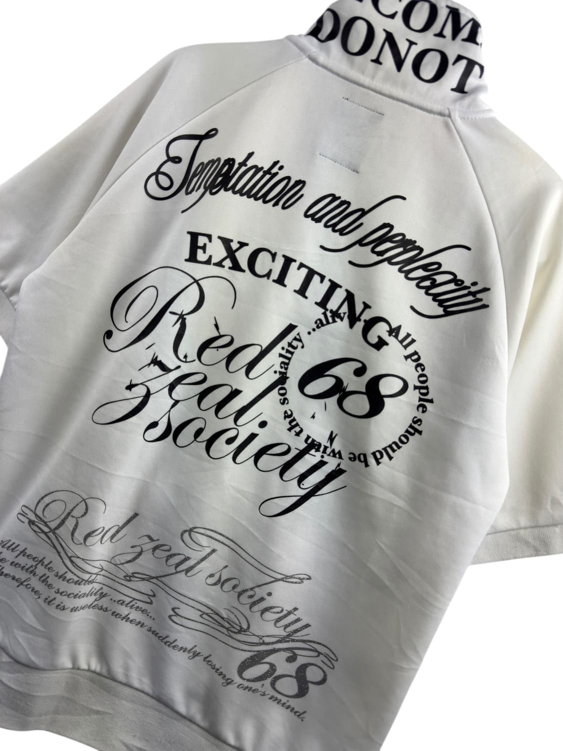 JPN Y2K 레터링 화이트 반팔져지1546 상품이미지5