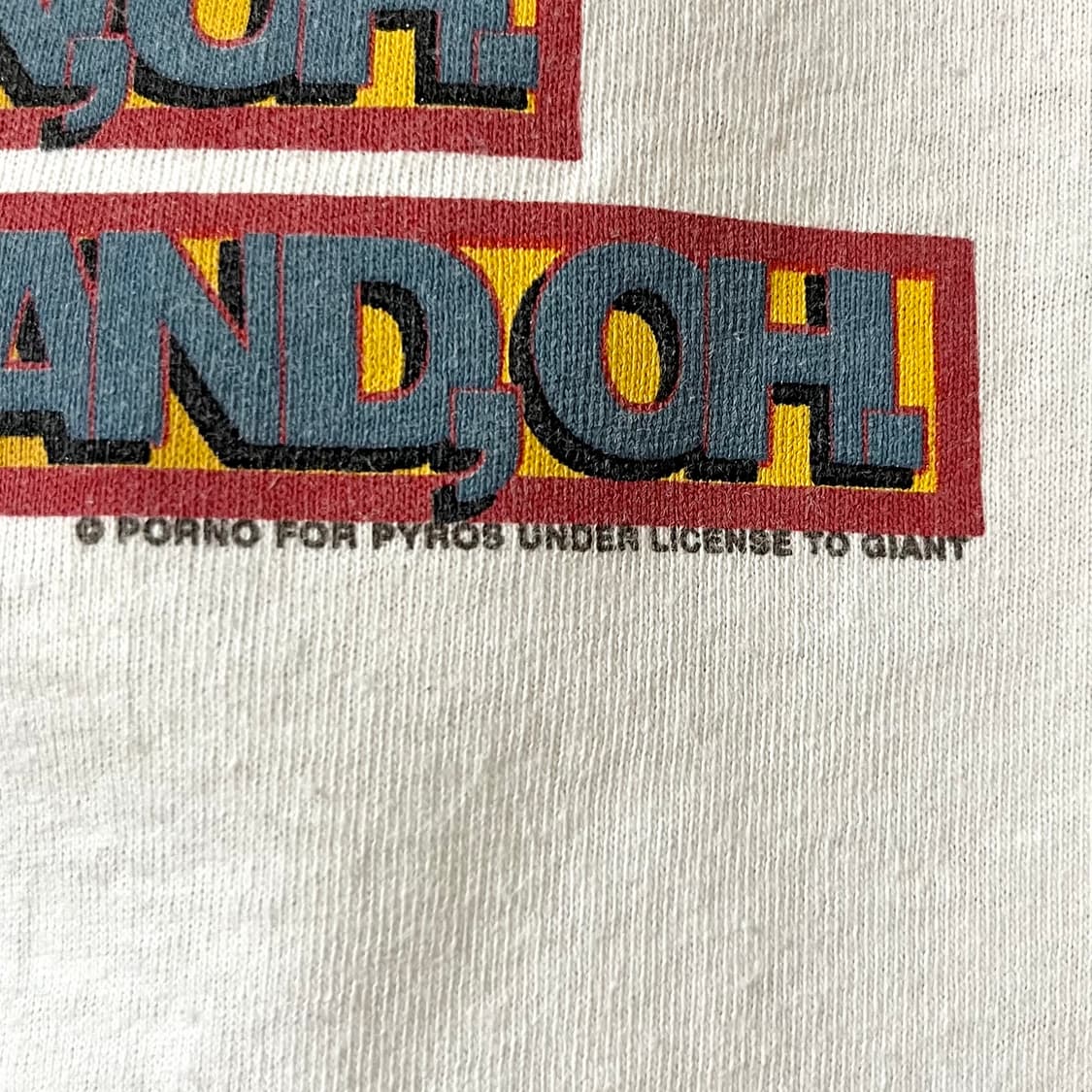 90s 빈티지 밴드티 반팔 티셔츠 / porno for pyros 상품이미지6