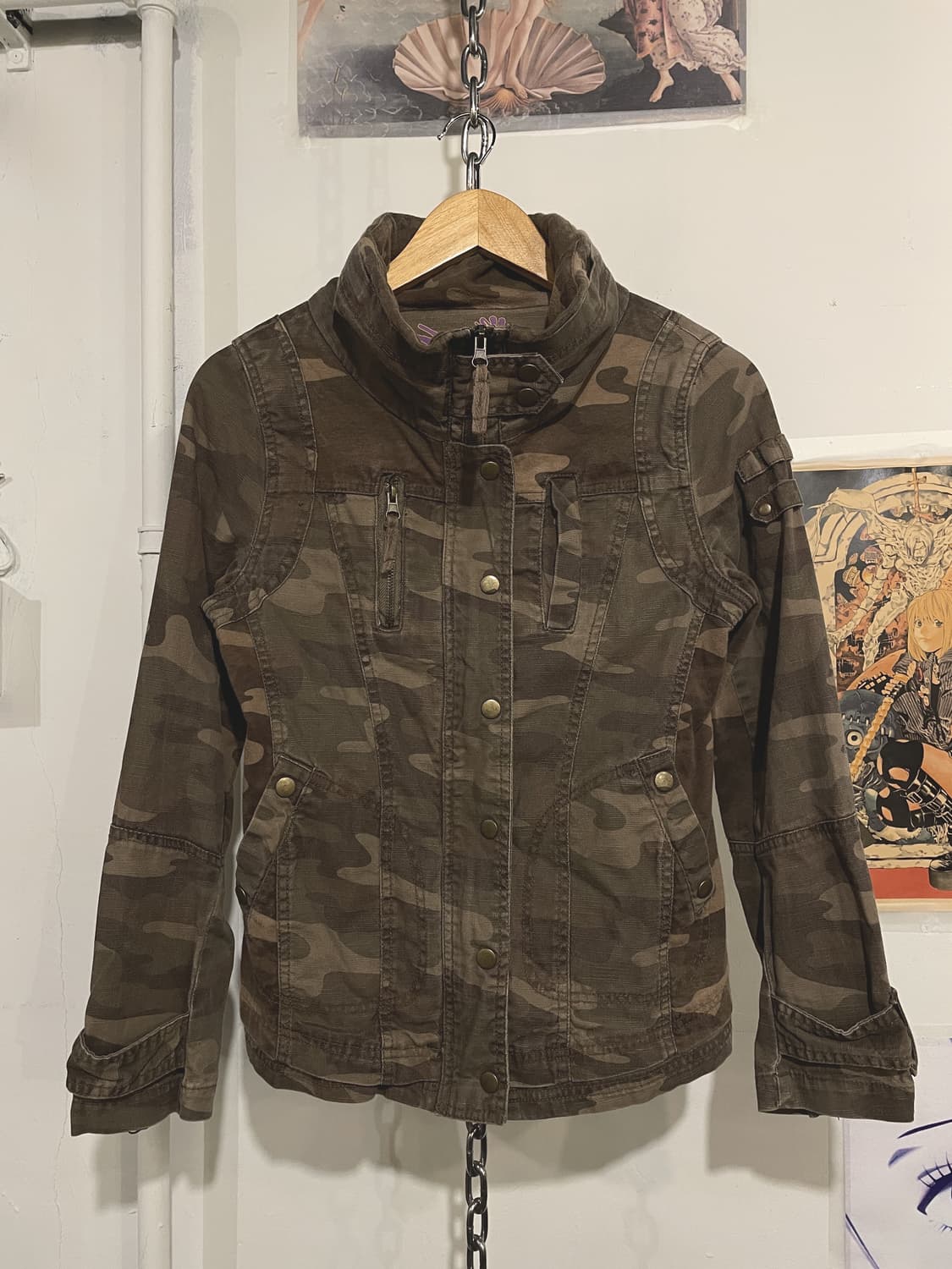 prd 유틸리티 카모 밀리터리 자켓 y2k 상품이미지1