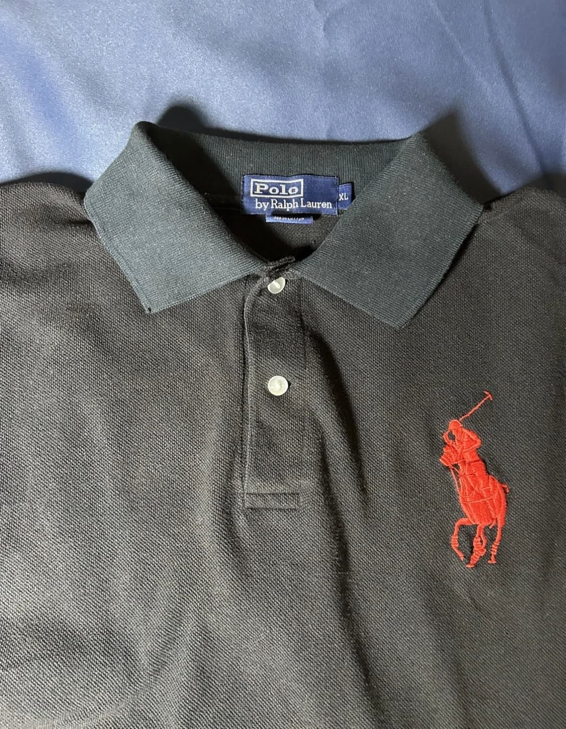 폴로 랄프로렌 빅포니 카라티 블랙 레드 상품이미지3