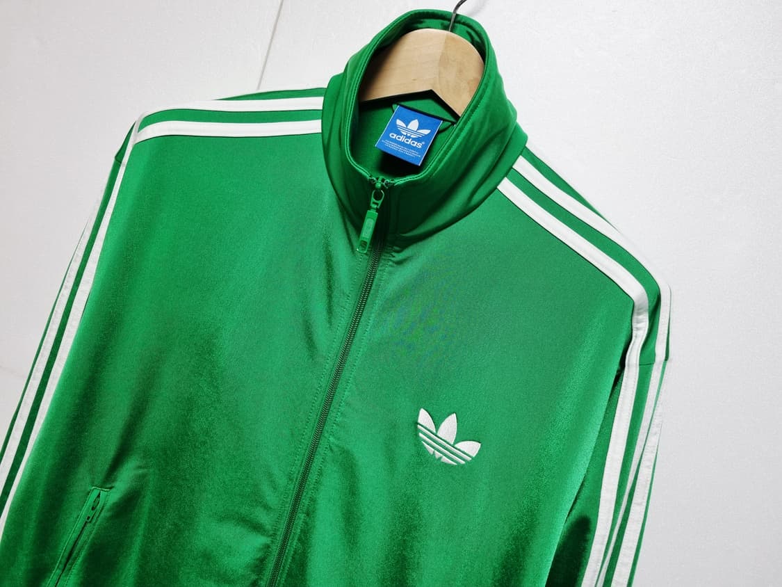 남성 아디다스 그린 파이어버드 트랙탑 져지 집업 저지 상품이미지1