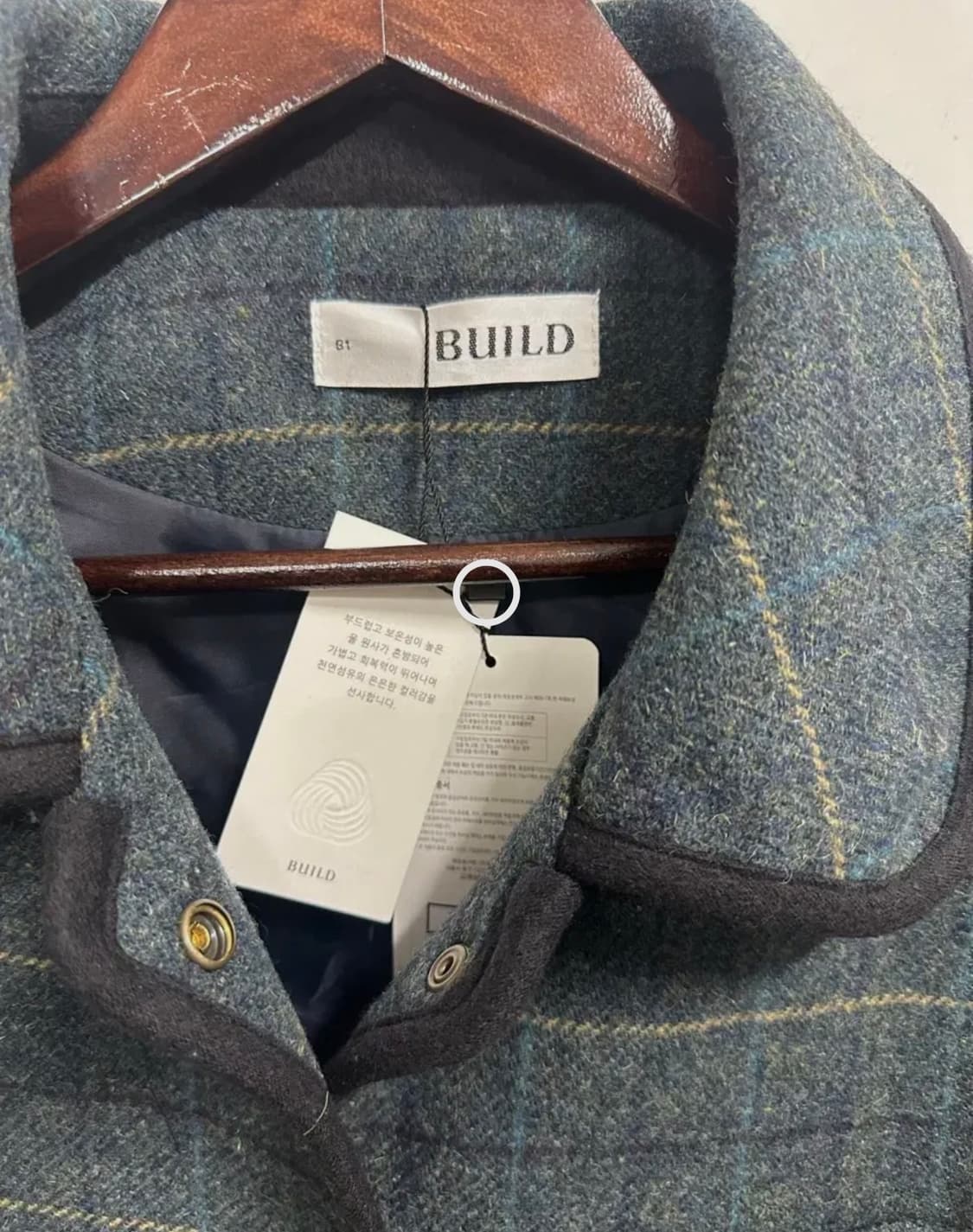 BUILD 체크 울 자켓 F 상품이미지2