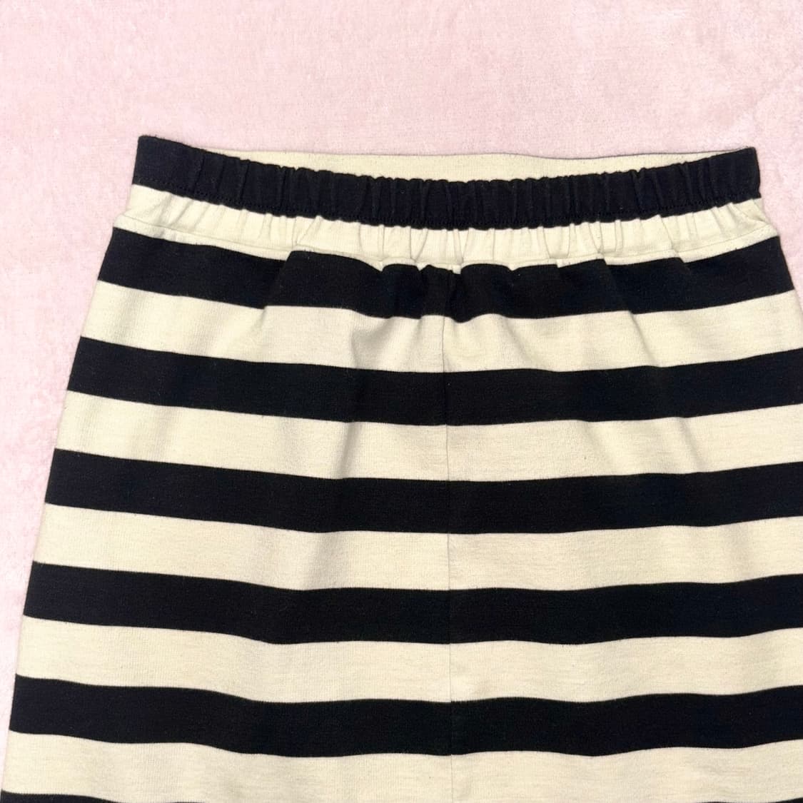 스트라이프 코튼 미디 스커트 상품이미지5