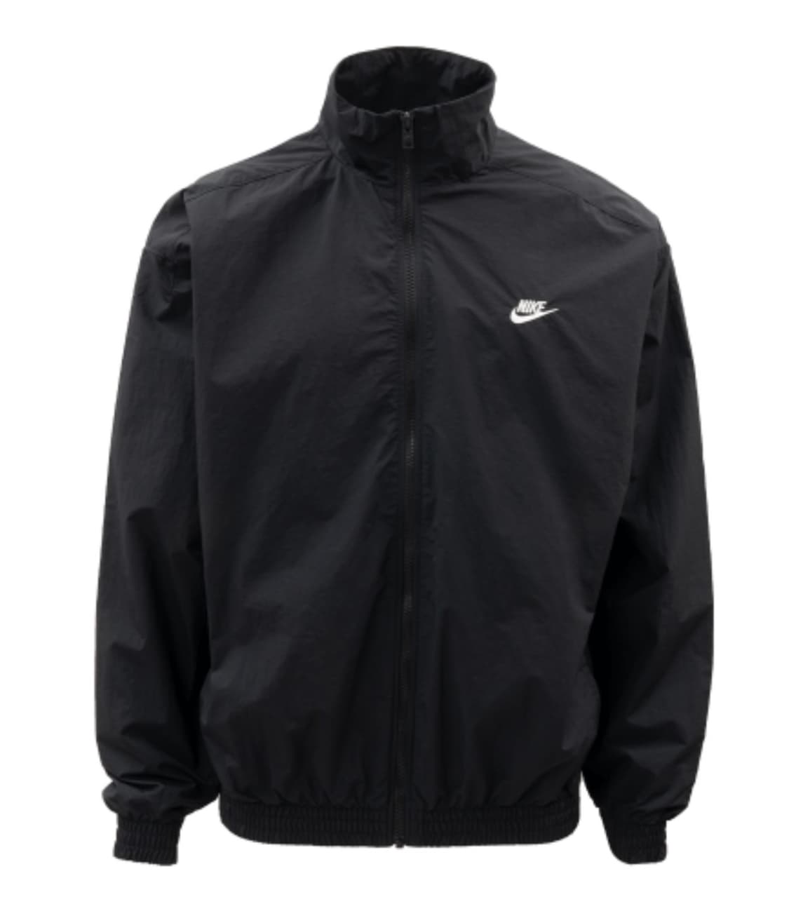 [L] 나이키 클럽 오버사이즈 우븐 트랙 자켓 블랙 화이트 - 아시아 상품이미지1