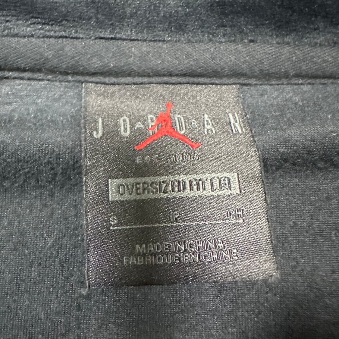 ✨ (바배) 나이키 조던 벨루어 벨벳 블랙 트랙탑 져지  상품이미지3