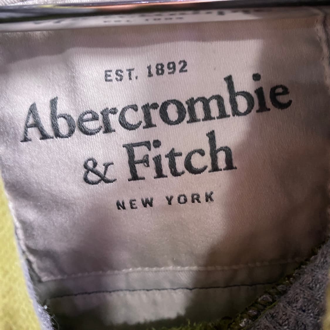아베크롬비 빈티지 패치로고 카키 후드티 B4568 상품이미지5