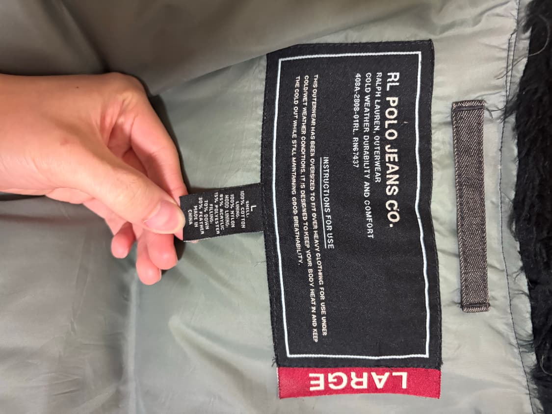 폴로 진스 패딩/파카/ N3b L사이즈 상품이미지8