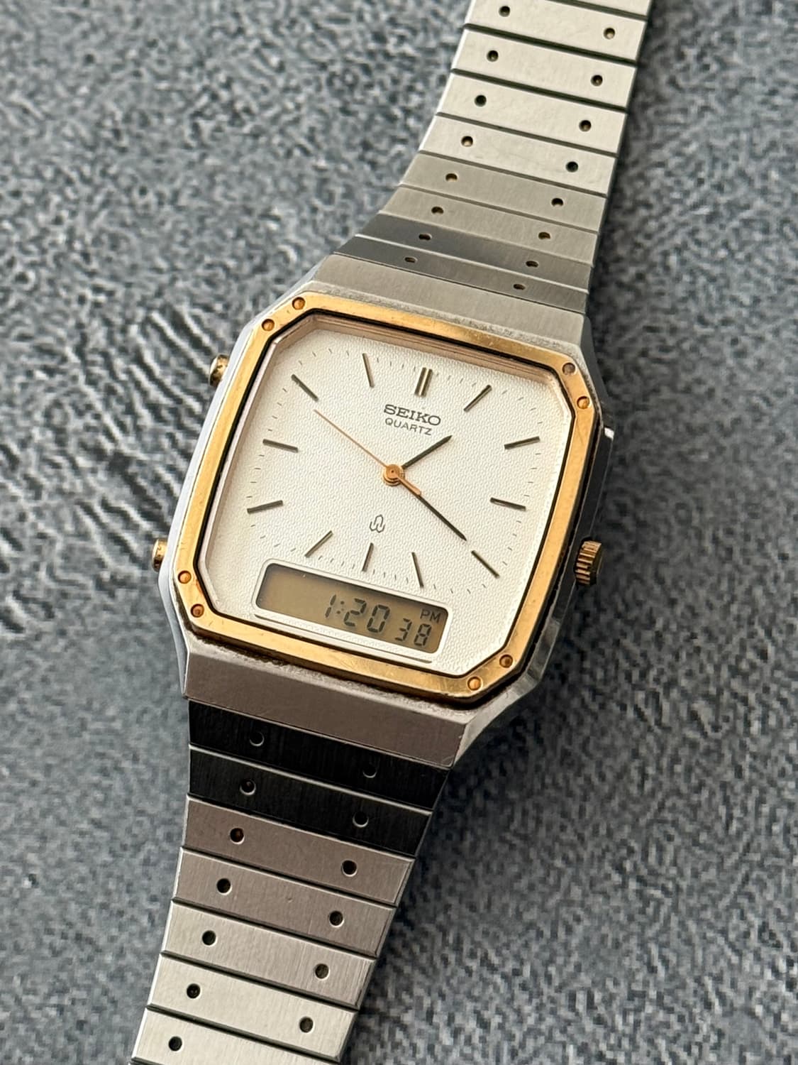 세이코 Seiko 아나디지 콤비 쿼츠 상품이미지1