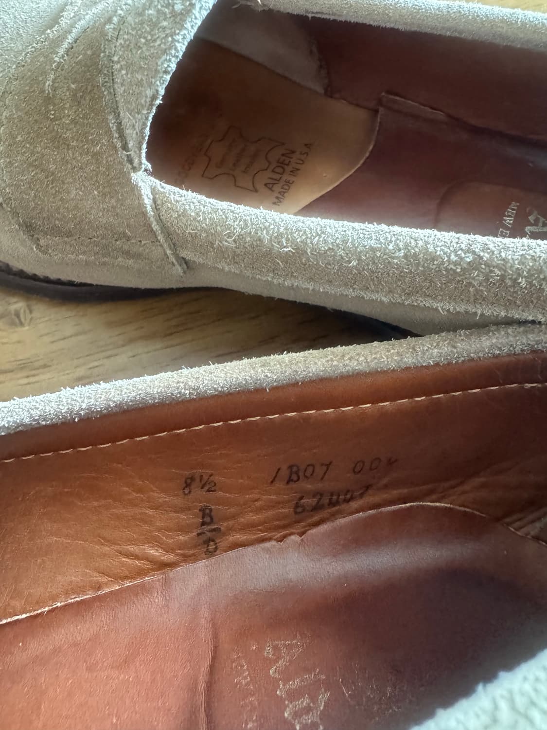 알든 스웨이드 로퍼 6244F 베이지 색상 265mm 상품이미지3