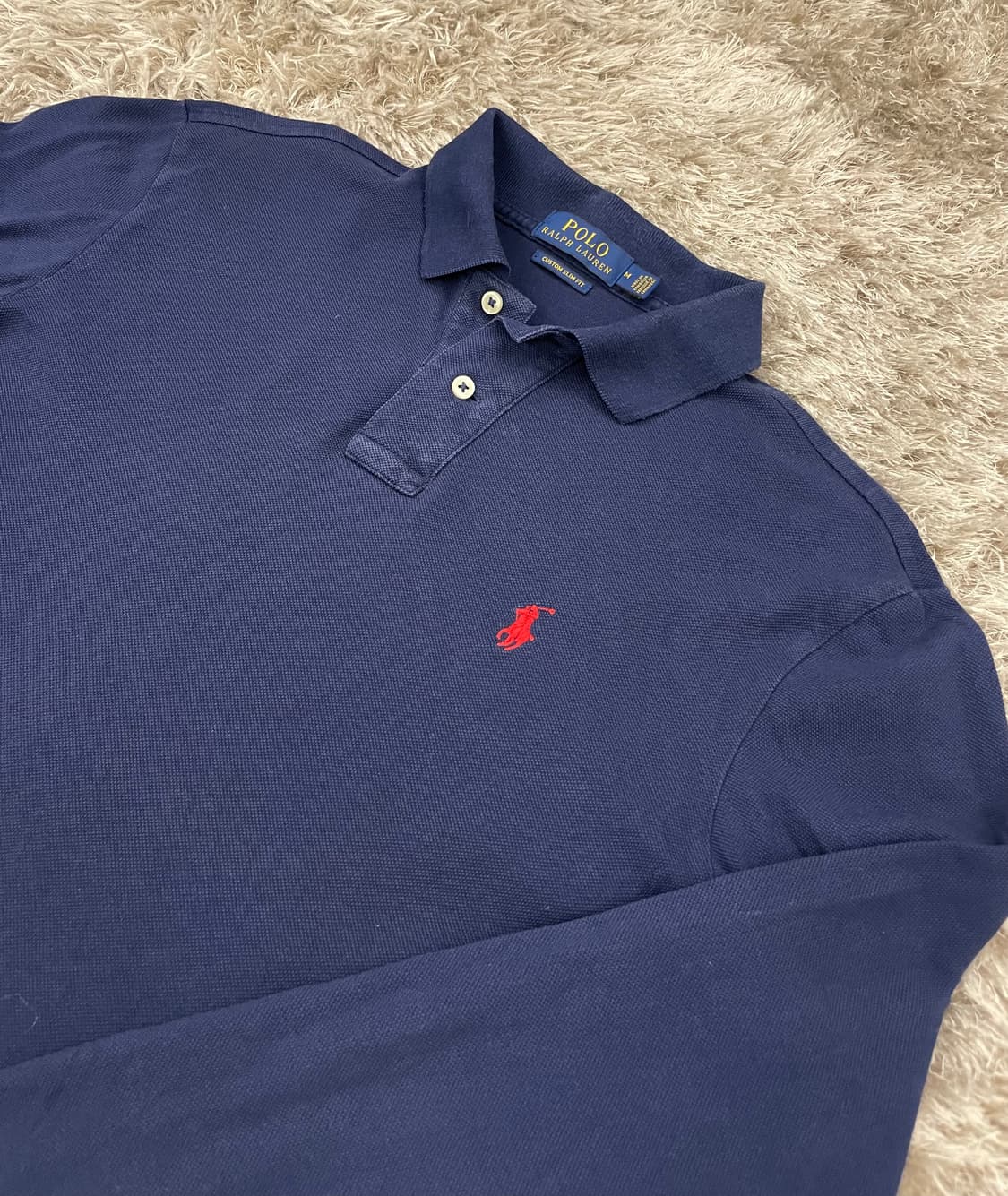 정품 폴로 긴팔 카라티 M(95) 상품이미지1