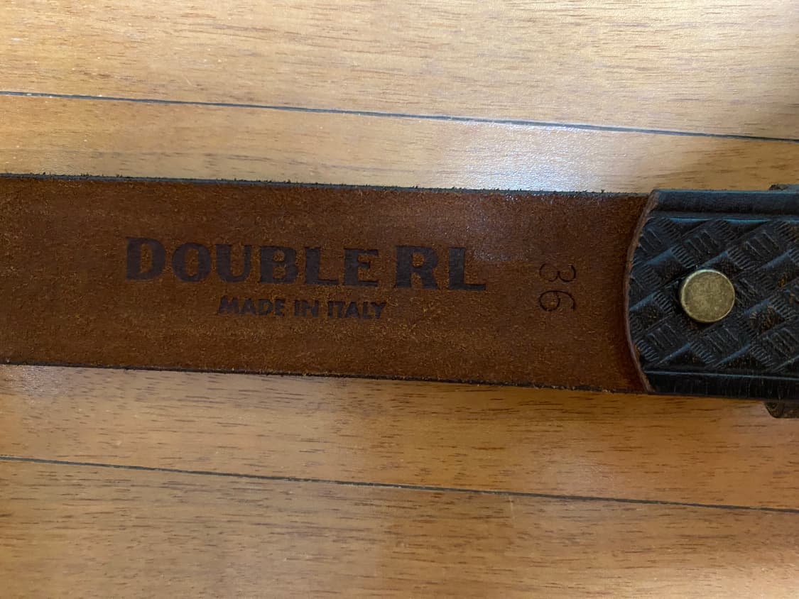 [36] 더블알엘 RRL 바스켓 위브 엠보스드 레더 벨트 상품이미지4