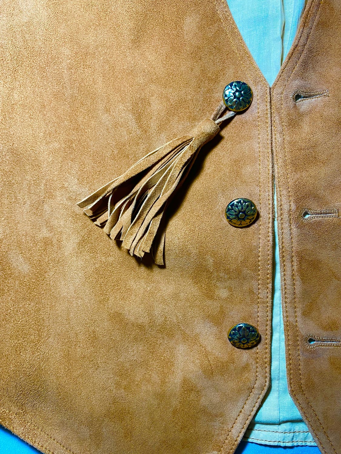 A Douvres Italian goat suede vest 상품이미지4