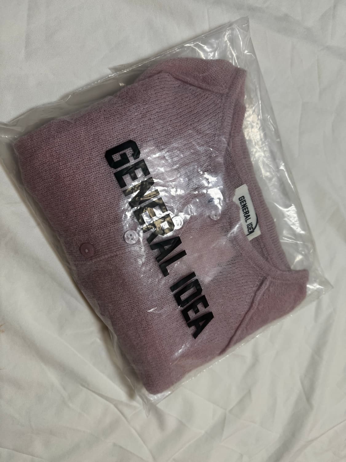 [GENERAL IDEA] 제너럴 아이디어 울 시스루 헨리넥 핑크 상품이미지4