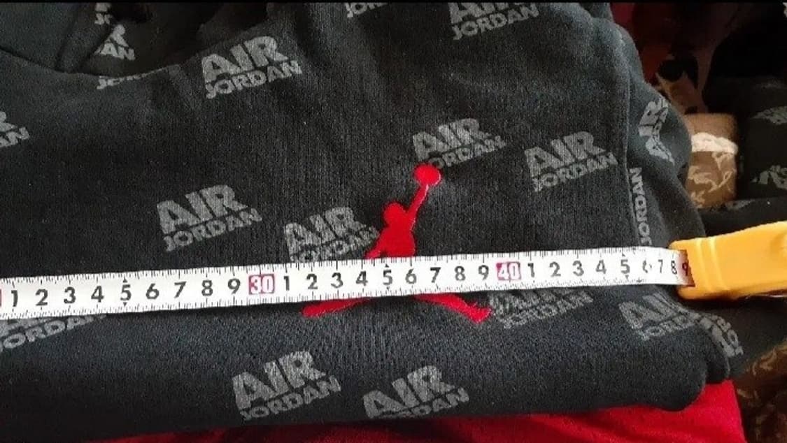 조던 기모 후드 긴팔 티셔츠 검빨 S 90-95 상품이미지6