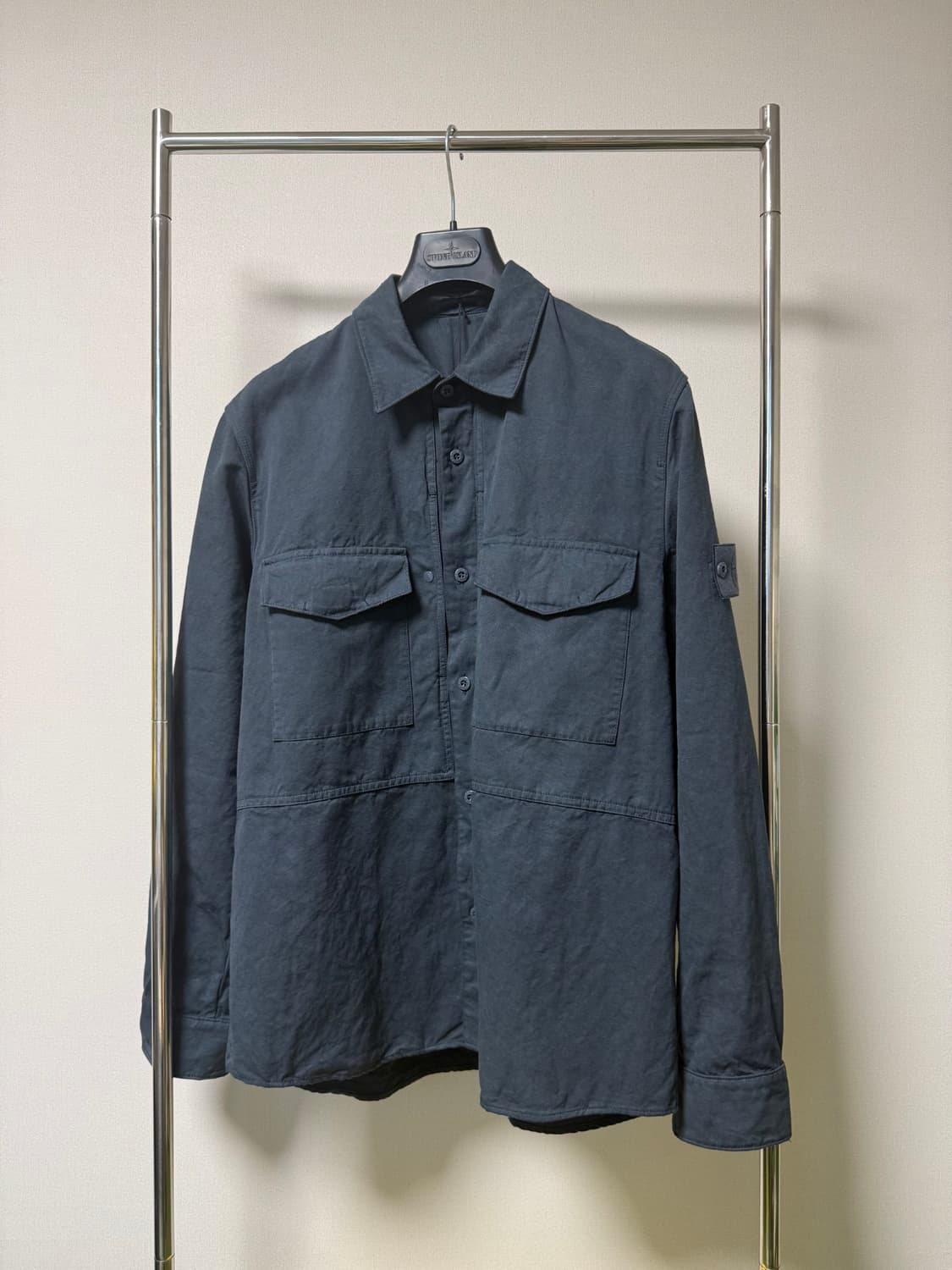 Stone island 스톤아일랜드 코튼 캔버스 오버셔츠 상품이미지1