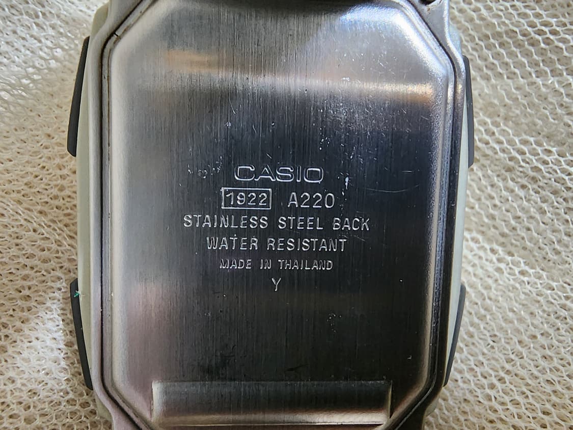 빈티지 카시오 A220  퓨처리스트 메탈 전자시계 상품이미지2