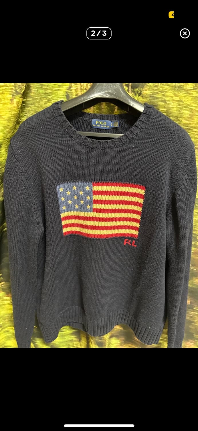 폴로 성조기 니트 s급 상품이미지1