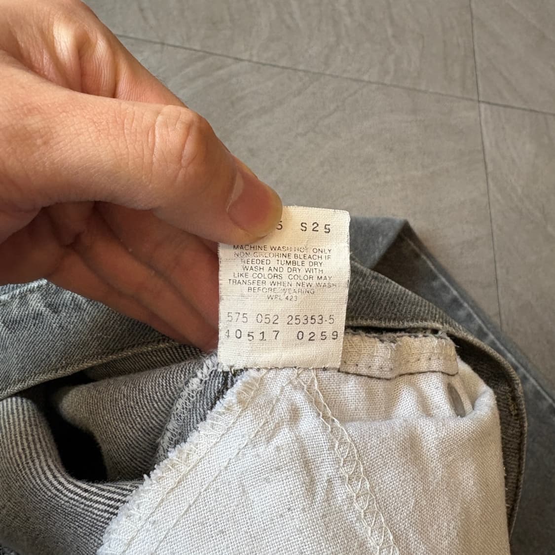 95년 미국 생산 리바이스 517 그레이 청바지  상품이미지6