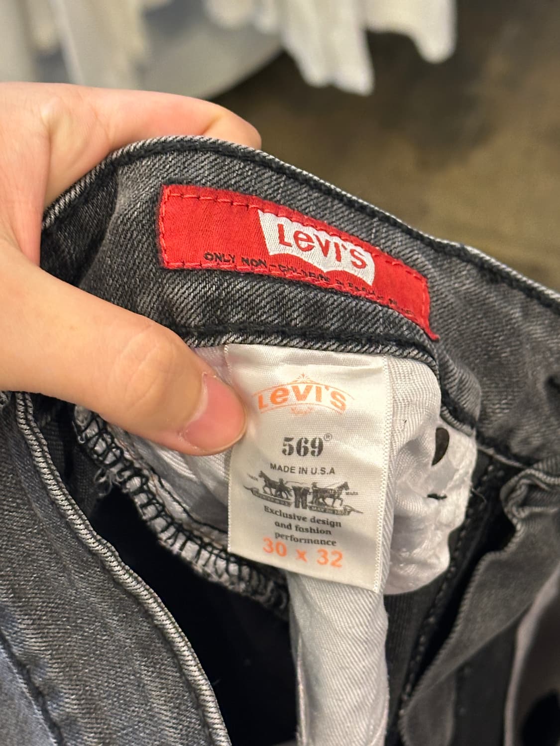 00s Made in USA Levis 리바이스 569 W30 L32 상품이미지4