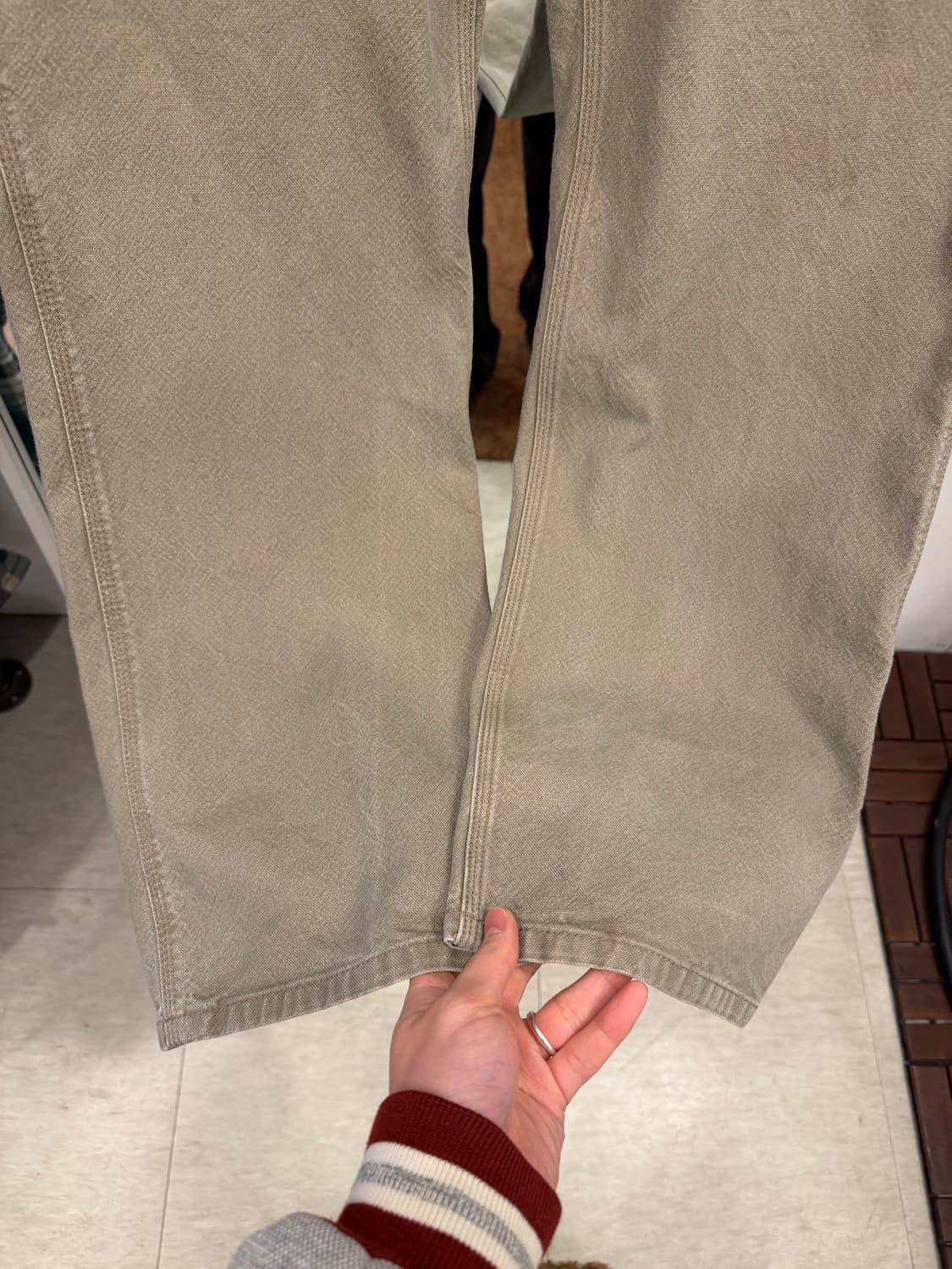 Carhartt 칼하트 덕 캔버스 싱글니 카펜터 워크 팬츠 (36) 상품이미지4