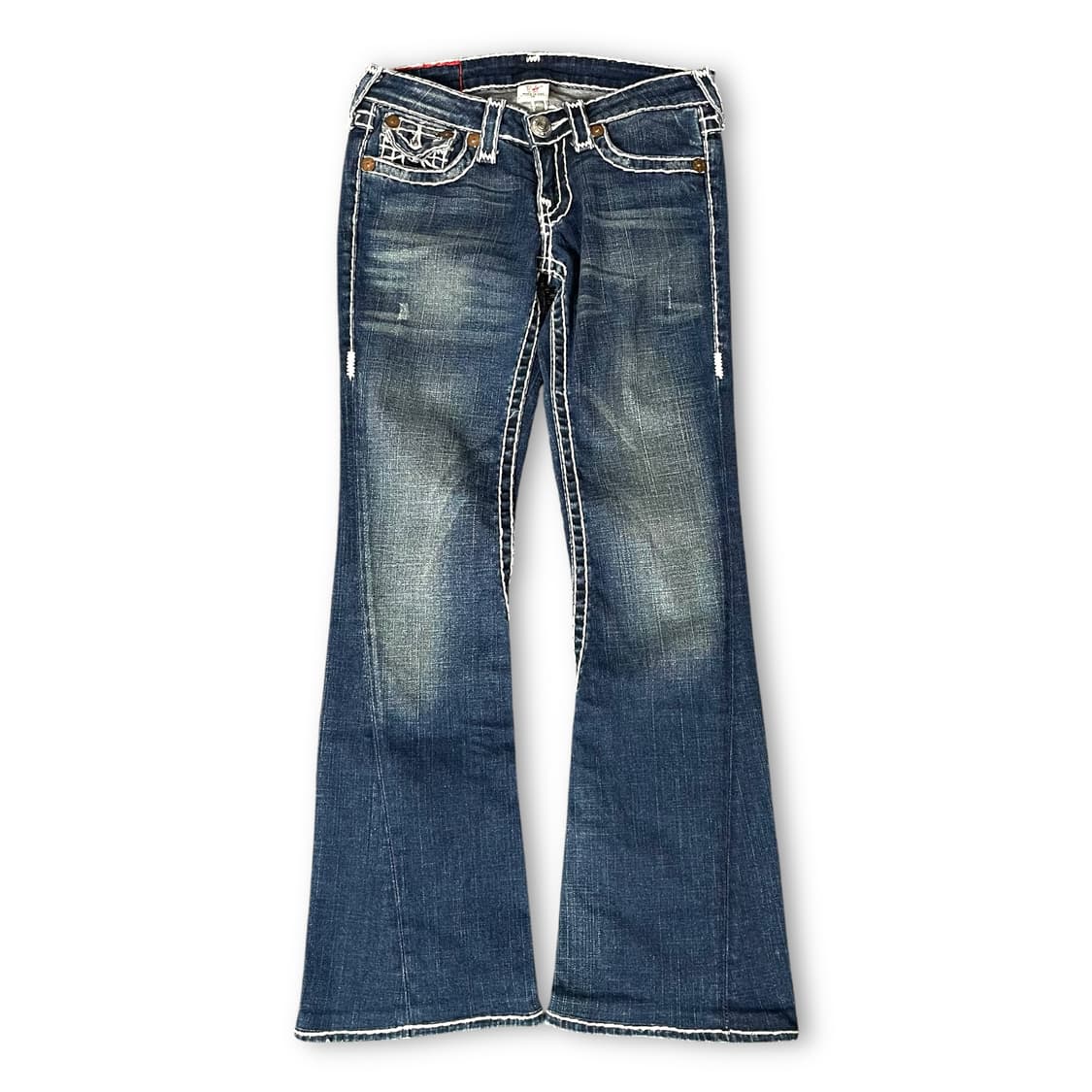 (26) 트루릴리젼 진청 워싱 스티치 데님 팬츠 부츠컷 상품이미지1