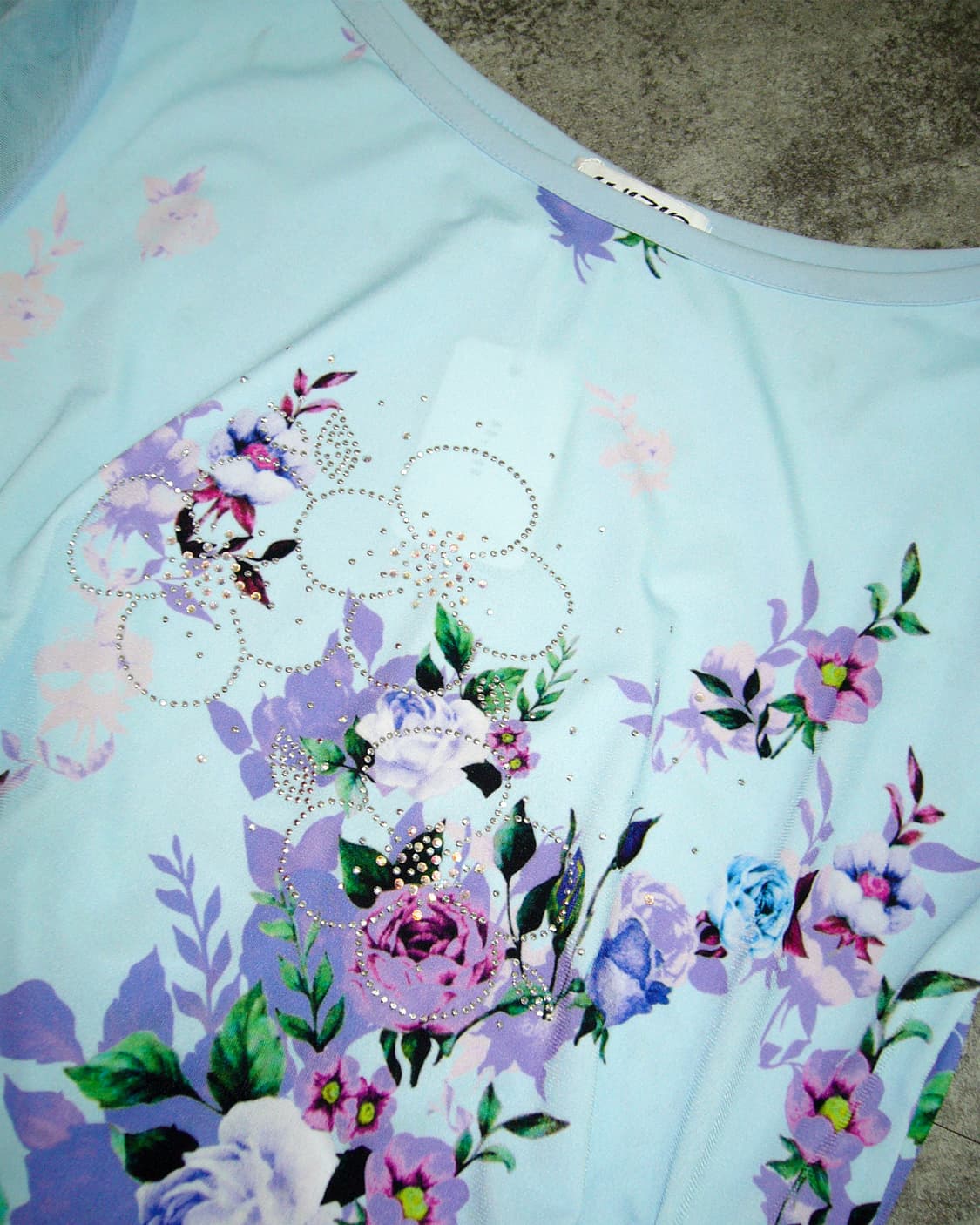 INIZIO Light Blue See-Through Tops 상품이미지3