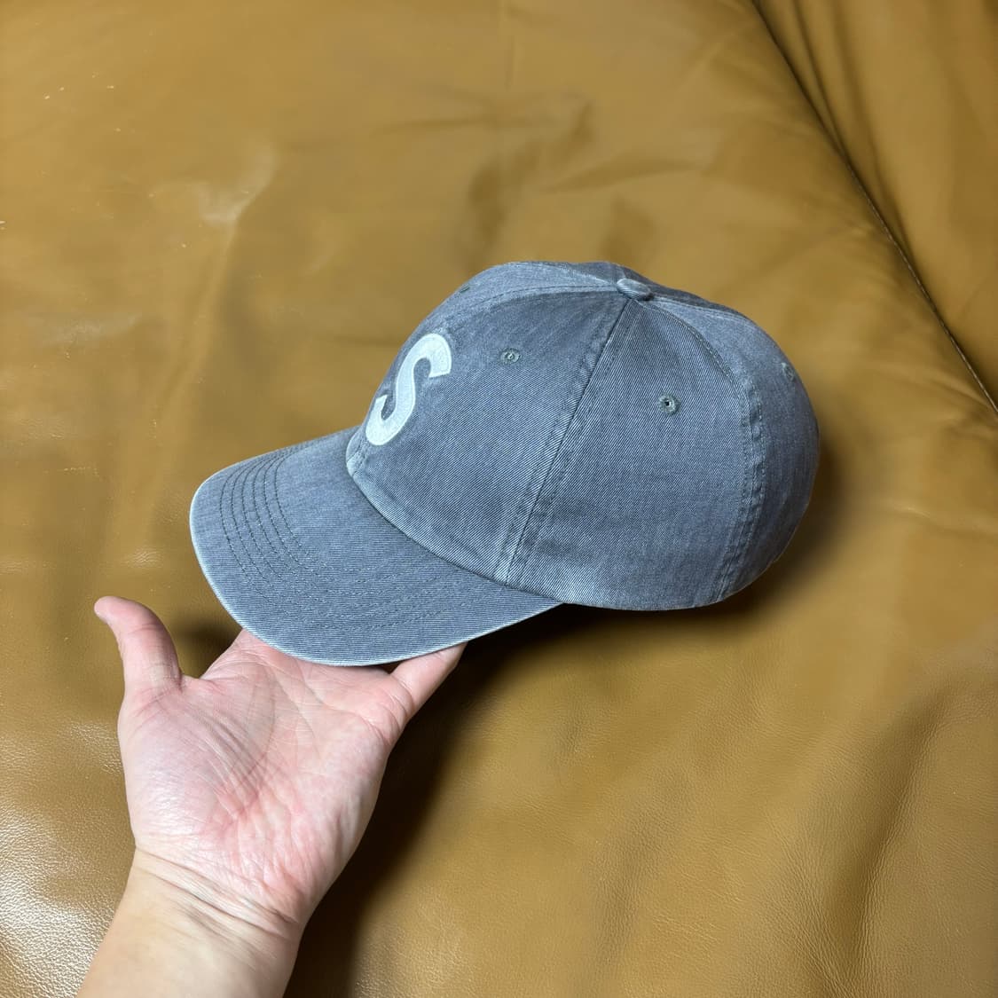 슈프림 S로고 6패널 볼캡 모자 피그먼트 그레이 상품이미지4