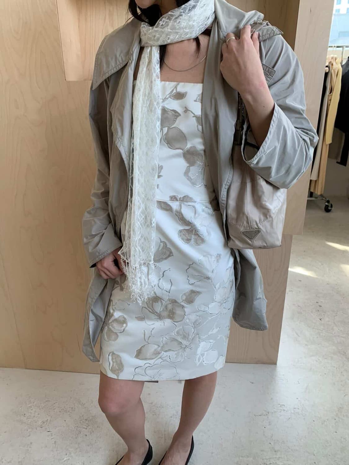 오아엔스 oaens 빈티지 레이스 머플러 스카프 상품이미지3