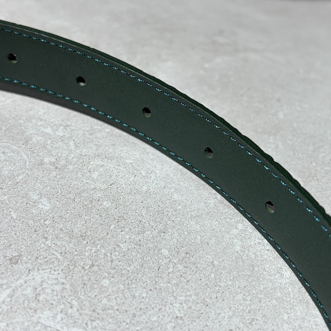 Oribell 크로커다일 페이던트 소가죽 골드버클 미니멀 버클 벨트 상품이미지9