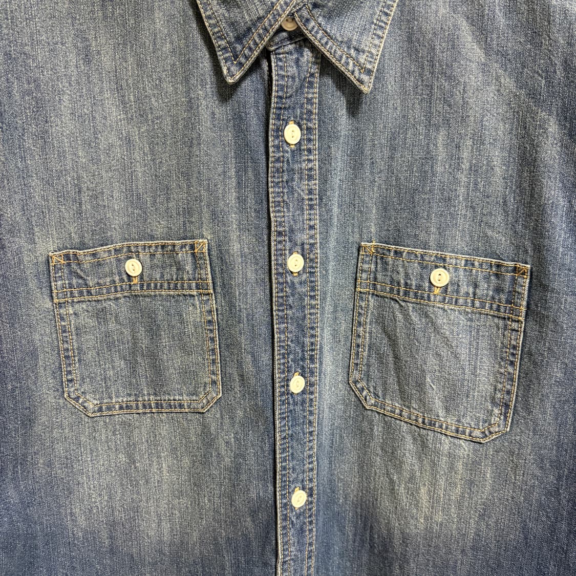 휴스턴 데님 워크셔츠 / 중청, L 상품이미지5