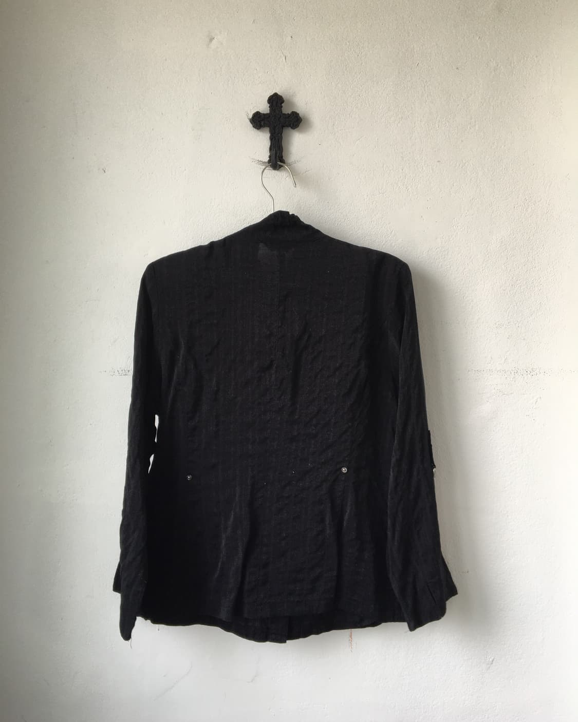 Glossy high neck shirt 상품이미지5