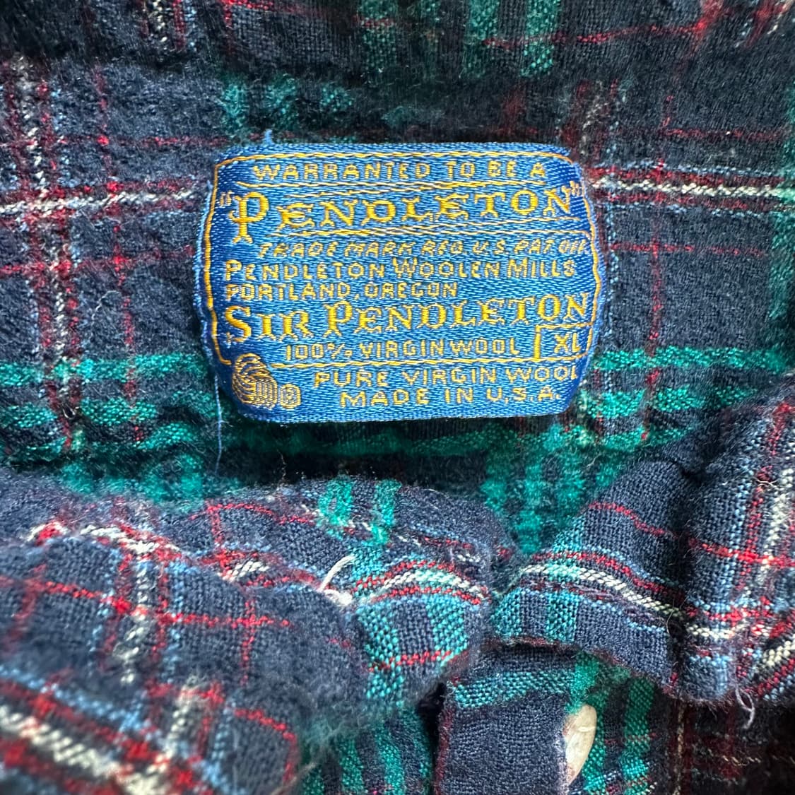Pendleton Sir Pendleton 빈티지 울 셔츠  XL 상품이미지2
