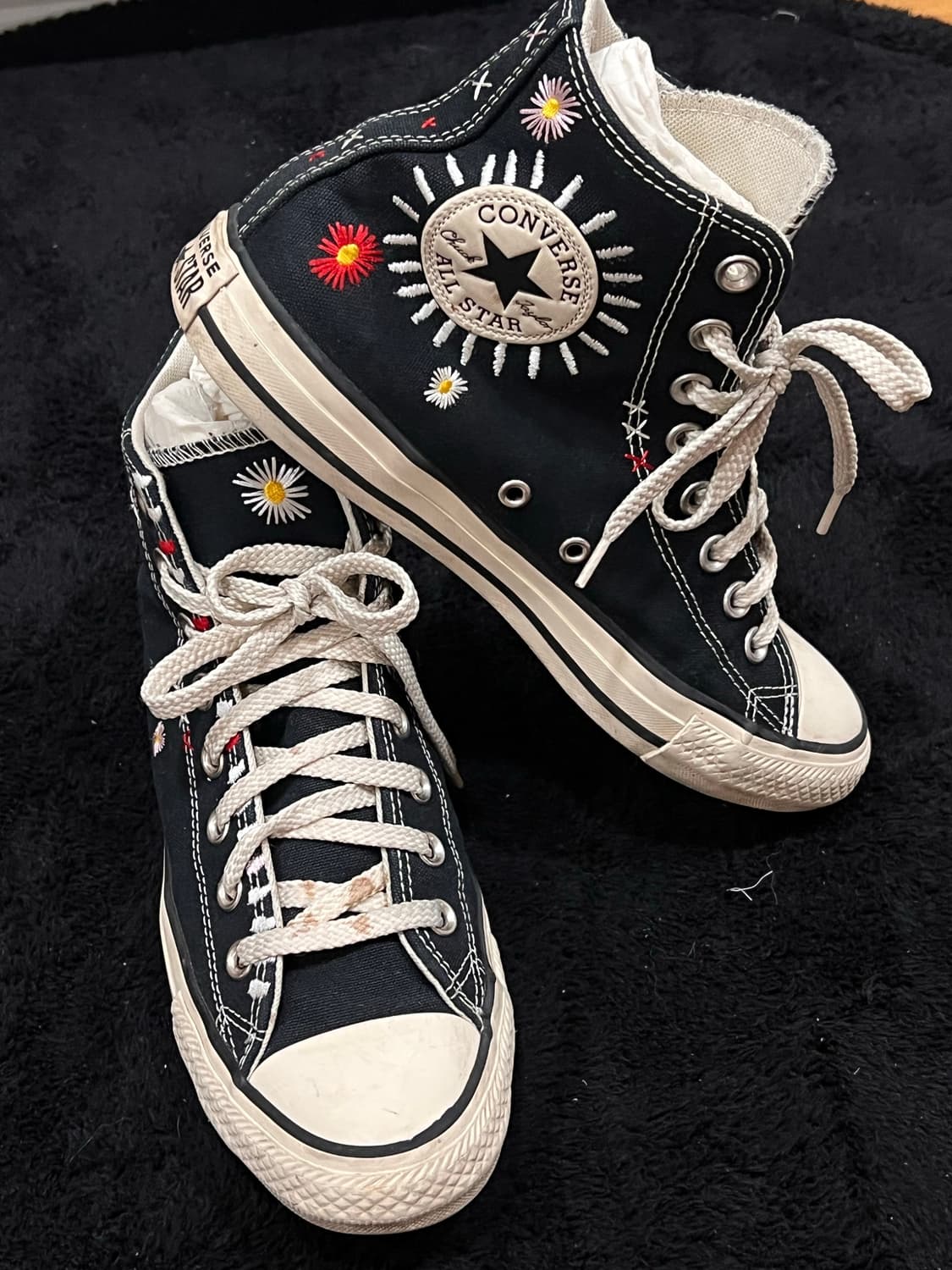 컨버스 올스타 플라워 자수 하이탑 (38 / 245–250 사이즈) 상품이미지4