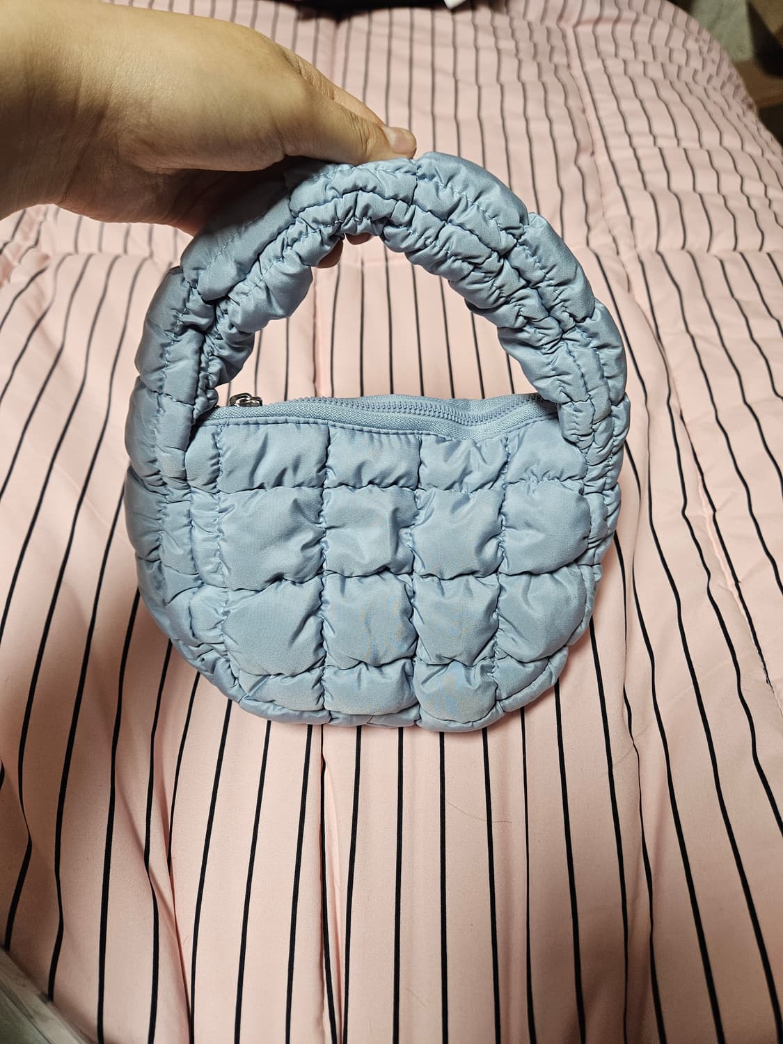 (새상품)미니 구름백 소라색 핸드백 에겐녀st! 상품이미지1