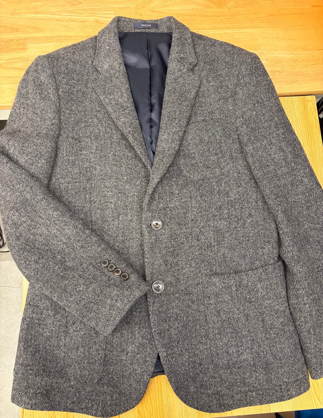 [100] 헤지스 그레이 울 자켓 상품이미지1
